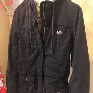 Medium hollister Sherpa lined parka